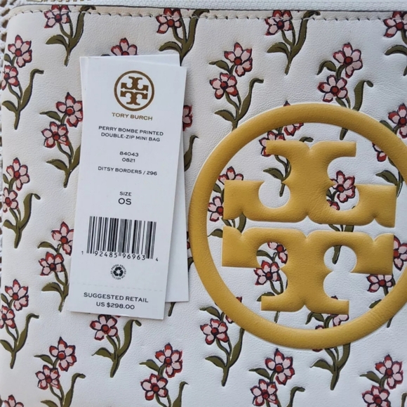 Tory Burch Crossbody NWT Floral Two Tone - Picture 14 of 14